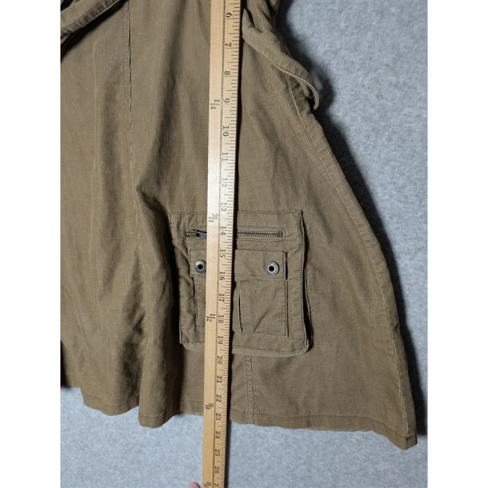 American Eagle Corduroy‎ Cargo Utility Skirt Womens 8 Side Zip Y2K Streetwear